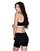 Emprella Slip Shorts | 3-Pack Black Bike Shorts | Cotton Spandex Stretch Boyshorts for Yoga