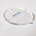 JINMURY 100 Pieces 2'' Diameter Clear Acrylic Keychain Blanks Discs with Hole, Perfect for DIY Acrylic KeyChains, Bag Tags, Gift Tags, Christmas Ornaments, 1/8