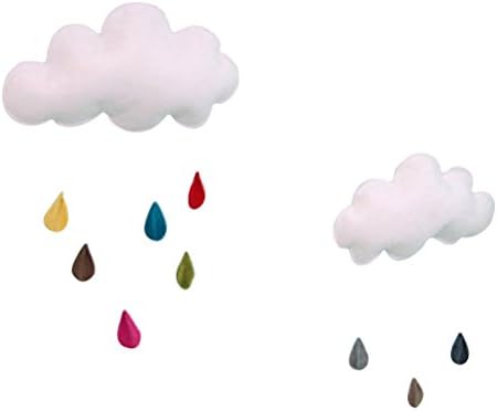 Cloud Raindrop Hanging Ornament DIY Pendant for Baby Shower Kids Room Decoration