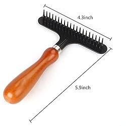 Grooming Tools Ergonomic Undercoat Pets Rake , Dog