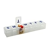 7-day Pill Reminder Large 1 Each (Colors Vary) (Pack of 2)