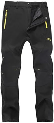 KAISIKE Women's Outdoor Windproof Fleece Lined Hiking Pants Waterproof Snow Ski Pants
