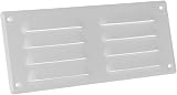 EUROPLAST 260x105mm White Metal Air Vent Grille Cover with Insect Mesh view 7
