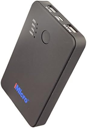 iMicro Extended Capacity Battery for iPhone, iPad &amp; Android Smartphone - Retail Packaging - Black
