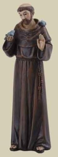 Joseph's Studioby Roman, Renaissance Collection, 4" H ST Francis Figure, Home Décor, Devout Gift, Prayerful Inspiration (2x1x4)