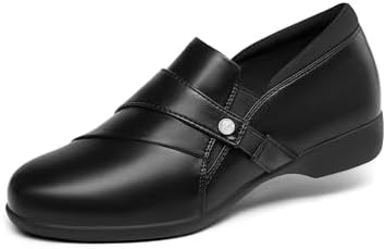 Clarks MaryGold Black Leather Slip-On Loafers for Women Size 8.5 Clarks May Marigold Loafers Women main image 3