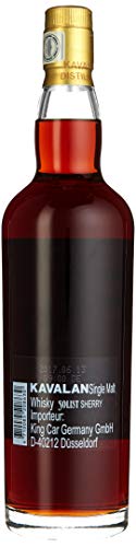 Kavalan Single Malt Whisky Solist Sherry 57% vol in Geschenkpackung Cask Strength Taiwan (1 x 0.7 l) – Bild 4