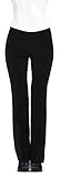 Women's Fitted Career Double Waist Business Bootcut Leg Trousers Pants