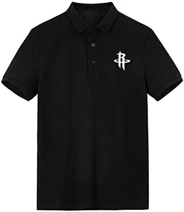 Men's Polo Shirt T-Shirt Lapel Uniform for NBA Rockets Harden Paul Gordon Capella Green