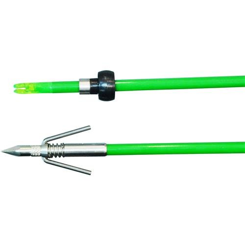 TRUGLO Fiberglass Bowfishing Arrow with Slide Nock Safety System