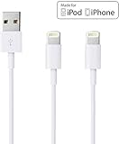 iPhone充電ケーブル 純正 （2個入り）ライトニングケーブル 急速充電 USB同期＆充電 iPhone充電ケーブル 高耐久性 アイフォン 充電ケーブル データ転送 iPhone 11Pro MAX/11Pro/11/XS/XS Max/XR/X/8/7/6s/6/5s/5/iPad/iPod対応