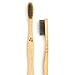 Wowe Lifestyle Natural Organic Bamboo Toothbrush Wood, Ergonomic Biodegradable Handle, Soft BPA Free Bristles, Pack of 4 (Celebrate)