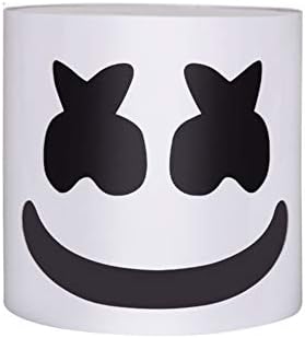 TTXST DJ Marshmallow Helmet Mask,Music Festival Bar Essential Lights Props,DJ Music Festival Mask Helmet Party Novelty Costume Helmet Mask