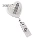 Specialist ID - Heart Shaped EKG Badge Reels - Retractable Cardiac Badge Reel with Alligator Swivel Card Clip for Nurses, Cardiology and More (White)