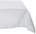 LinenTablecloth 85-Inch Square Polyester Tablecloth White