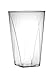 Crystal-Clear 10 oz Heavy Duty Party Tumblers | Square Bottom Tumblers - Plastic Cups | 100 Count | Disposable or Reusable