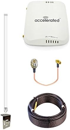 Accelerated 6310-DX LTE Router CAT 6 w/12dBi LTE Antenna, 100 FT Cable + Adapter - SMA Male