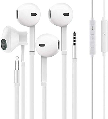 ایگرد | قیمت و خرید for iPhone Earbuds with 3.5mm Headphone Plug Mic  Call+Volume Control for iPhone Earphones Compatible with iPhone 6s/6plus/6/5s,Android,PC  in-Ear Headphone Headset -2PACK
