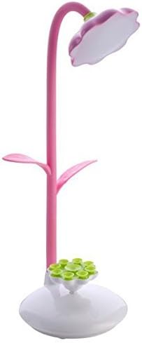 JoySusie 2 in1 Flexible USB Rechargeable Table Lamp, Touch Control LED Desk Lamp, Reading Lamp with Phone Stand (Pink)