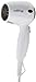 Jerdon JHD41W Wall Mount Hair Dryer with 2-Speed and Heat Settings, 1600-Watts, White Finish