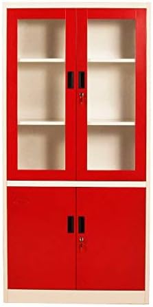 Woodness Amden Metal Book Shelf (Red)
