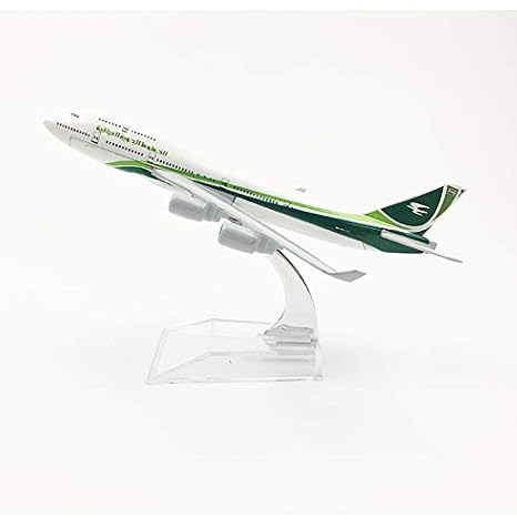 1:300 Iraqi Airways Boeing 747-400 Scale Metal Model Airplane, Highly Detailed Souvenir Model Aircraft Collection