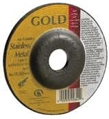 Depressed Center Wheel, 6 in Dia, 1/4 in Thick, 24 Grit Aluminum Oxide (150 Pack)
