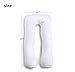 Pregnancy Pillow Full Body Maternity Pillow 55Inch Comfort U Body Back Support Nursing Maternity Pregnancy Pillow with Removable Cover
