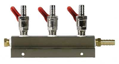 3 Way CO2 Distributor, 5/16