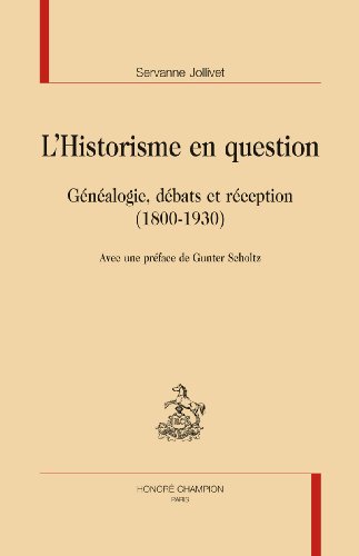 L' historisme en question