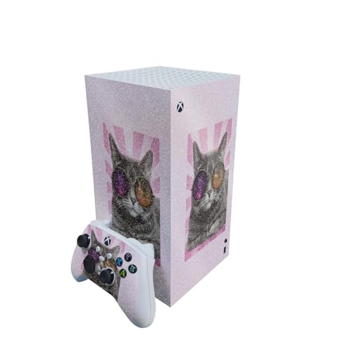 Glossy Glitter Gaming Skin Compatible with Microsoft Xbox Series X Digital Edit…