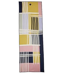 Manduka Repreve Yogitoes Yoga Mat Towel Brush Plaid