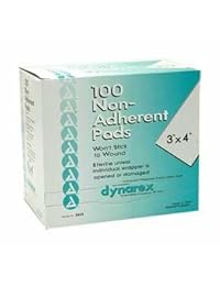 Gasa Pads Non Adhering 3 x 4 100/Box Model: