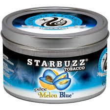 Melon Blue 100g grams Starbuzz Tin Can Free S and L Male and Female Hookah Tips Sold By S and L Star Buzz