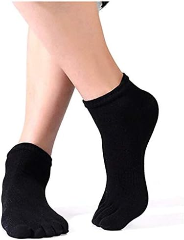 CHASIROMA Toe Socks Cotton Running Five Finger Crew Socks for Men Women