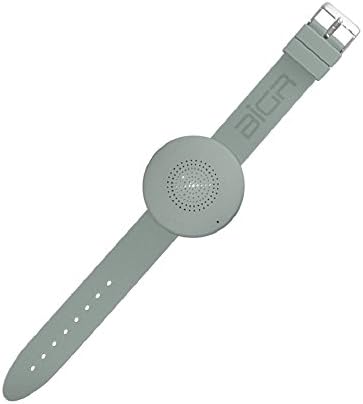 BiGR Audio XLWB03 WRiSTBOOM Wearable Wireless Bluetooth Speaker with Built-In Mic, Gray