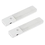 ZEEFO 2 Pack LED Night Light, Motion Sensor Lights Rechargeable Built-in Lithium Battery Powered Wall Sconce Light, Lighting Closet Cabinet Bathroom Stairway Hallway Light for Baby kids nursery Lamp