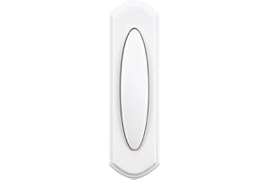 Heath Zenith SL-7797-02 Traditional Décor Series Wireless Door Chime Push Button, Off-White