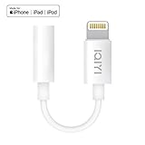 IQIYI [Apple MFi Certified] Lightning to 3.5 mm Headphone Jack Adapter Charger Cable Compatible iPhone 7/7 Plus/8/8 Plus/Xs/XR/X/11/11pro/11Pro max,with Mic&Remo Music Control&Calling Support All iOS