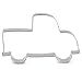 LILIAO Vehicle Pick-up Truck Cookie Cutter - 4.5 x 2.9 inches - Stainless Steel