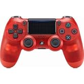 DualShock 4 Wireless Controller - Red CRYSTAL - PlayStation 4 (Renewed)