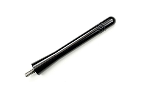 MADE IN USA - 1992-1997 Ford Crown Victoria - 5" SHORT Custom Black Aluminum Antenna