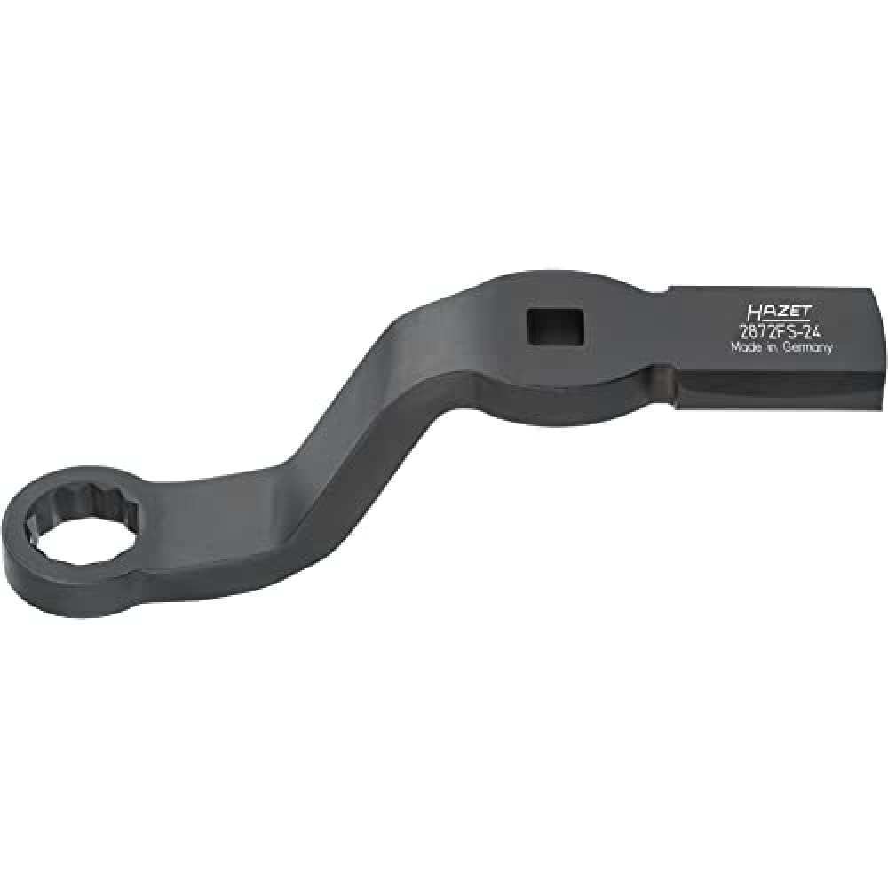Hazet 2872FS-24 Impact Ring Spanner (Drive: 1/2 Inch Square, Spanner Width: 24, for Actuating Brake Cylinder Bolts, Can be Used Without Dismantling The Wheel)