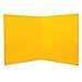 JAM Paper Heavy Duty Plastic 2-Pocket Folder - Yellow - Sold Individually