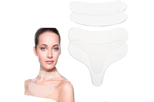 4pcs Reusable Self-Adhesive Silicone Anti-Wrinkle Pads for Chest, Neck, Décolletage & Forehead – for Night Treatment While Sl