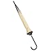 Kung Fu Smith Women Vintage Polka Dots Travel Stick Rain Pagoda Parasol Umbrella (Beige)