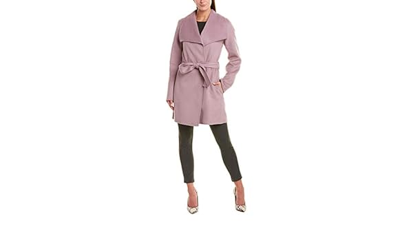 purple wrap coat