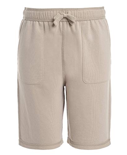 IZOD Boys' School Uniform Sensory-Friendly Knit Short, Soft Fabric with Elastic Waist, Tagless, Flattened Seams & Pockets