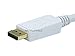 Monoprice 6ft 28AWG DisplayPort to DVI Cable - White