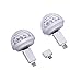 OSIRCAI 2Pack LED Car USB Atmosphere Light,USB Disco Ball Party Mushroom Light Mini Portable Strobe Lights with Adapter